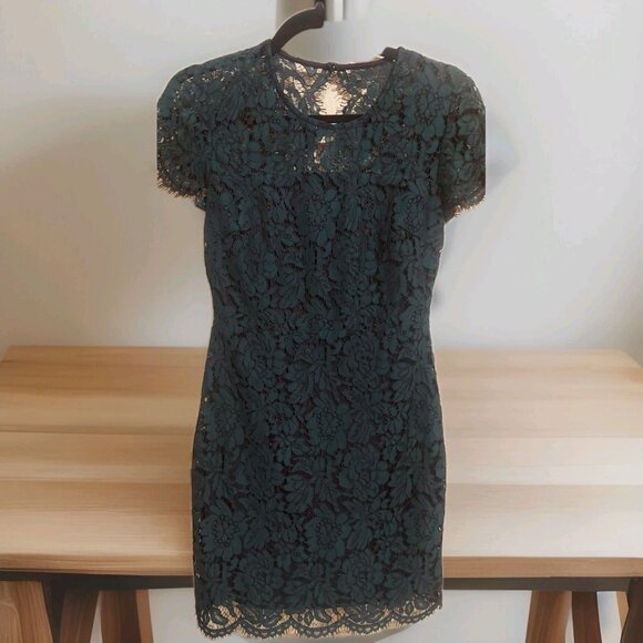 Banana Republic Dresses & Skirts - Banana Republic‎ Petite Collection Dress Womens Sz 0 P Green Jacquard NWT